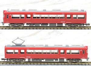 名鉄 7700系 (妻面窓付き) 増結2輛編成セット (動力無し) (増結・2両セット) (塗装済み完成品) (鉄道模型)