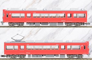 Meitetsu Series 7700 (without End Panel Window) Additional Two Car Formation Set (without Motor) (Add-on 2-Car Set) (Pre-colored Completed) (Model Train)