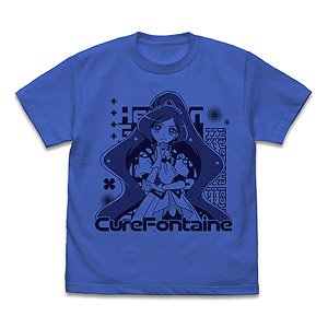 Healin` Good PreCure Cure Fontaine T-Shirts Royal Blue S (Anime Toy)