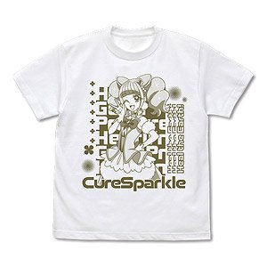 ヒーリングっど プリキュア キュアスパークル Tシャツ WHITE S (キャラクターグッズ)