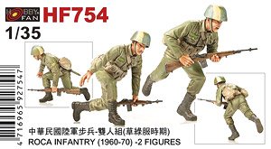 ROCA Infantry (1960-70) -2 Figures (Plastic model)