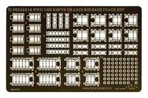 WWII USN Depth Charge Release Track Set (Plastic model)