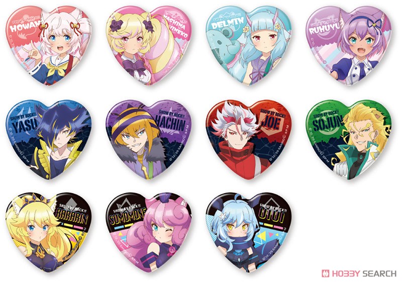 Show by Rock!! Mashumairesh!! Heart Can Badge!! (Set of 11) (Anime Toy) 商品画像1