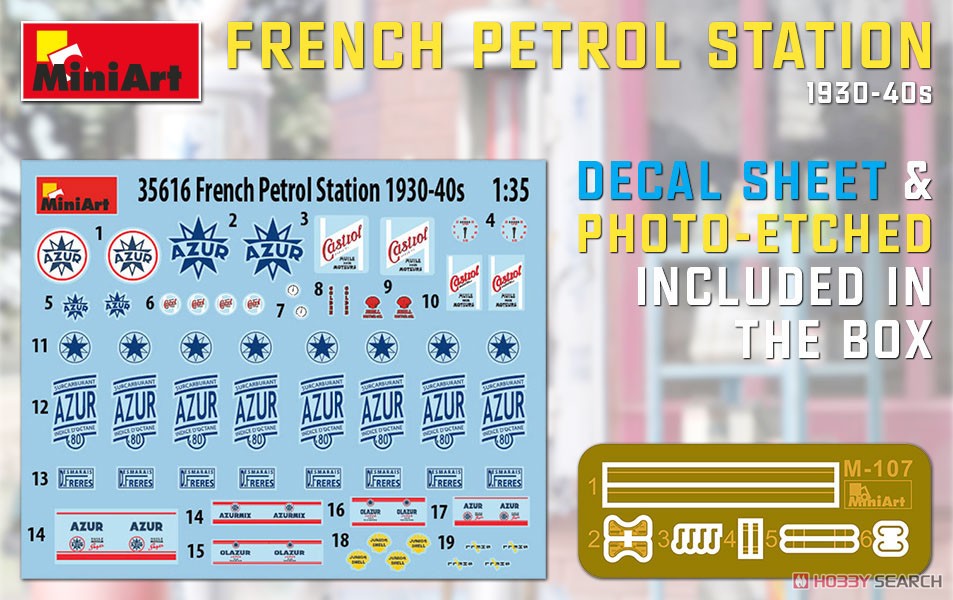 French Petrol Station 1930-40s (Plastic model) Other picture1