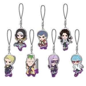 JoJo`s Bizarre Adventure: Golden Wind Metal Charm Strap Vol.2 (Set of 7) (Anime Toy)