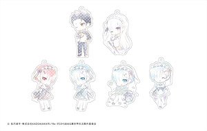 Re:Zero -Starting Life in Another World- Fuwa Pop Acrylic Key Ring (Set of 6) (Anime Toy)