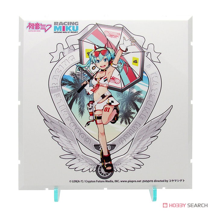 Dioramansion 150: Racing Miku Pit 2020 Optional Panel (Tropical Ver.) (Anime Toy) Item picture1