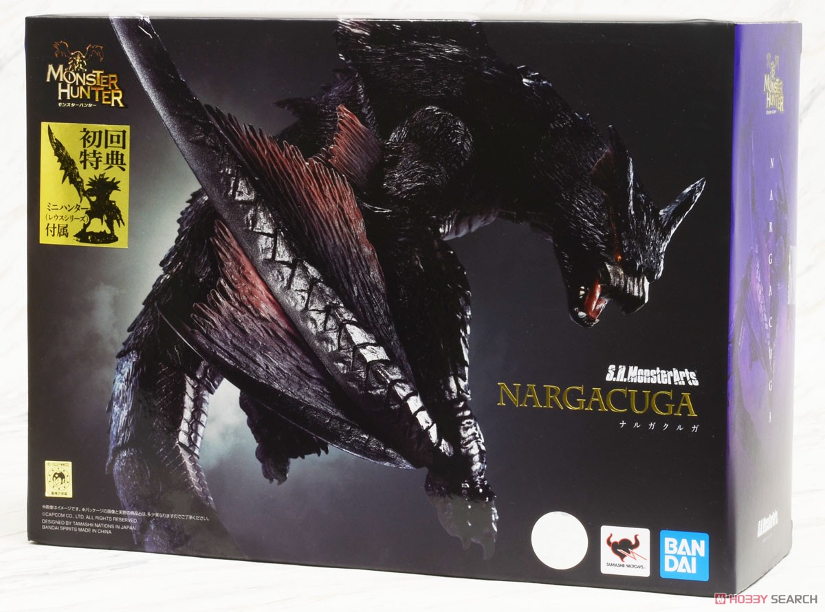 S.H.MonsterArts Nargacuga w/Bonus Item (Completed) Package1