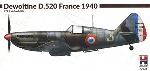 Dewoitine D.520 France 1940 ex-Hasegawa! (Plastic model)