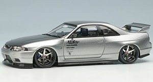 Garage Active ACTIVE R33 GT-R Wide body Concept (Silver / Carbon Bonnet) (Diecast Car)