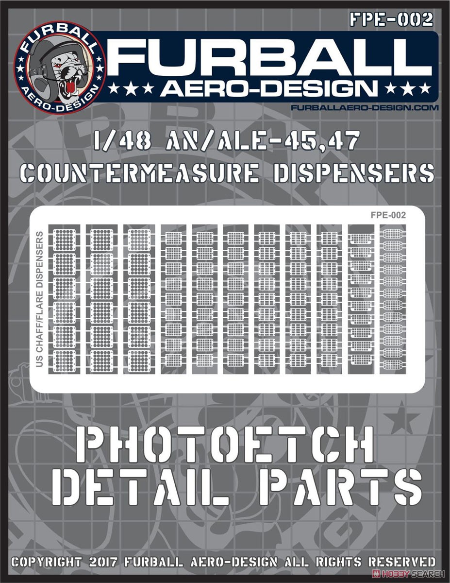 AN/ALE-45,47 チャフ/フレアディスペンサー エッチングパーツ (プラモデル) パッケージ1