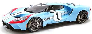 2020 Ford GT #1 Heritage Edition U.S. Exclusive Model Limited Edition (Blue) (Diecast Car)