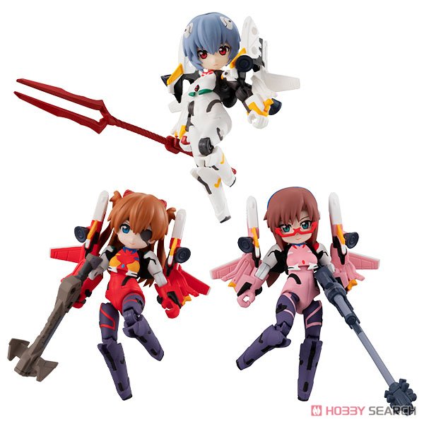 Desktop Army Rebuild of Evangelion (Set of 3) (PVC Figure) Item picture1