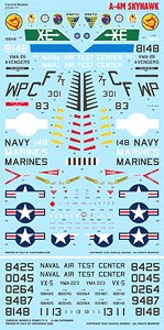 アメリカ海軍 A-4M スカイホーク デカールセット (デカール)