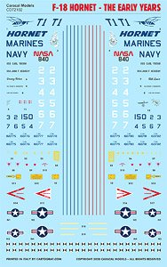 アメリカ F-18ホーネット アーリー・イヤーズ デカールセット (デカール)