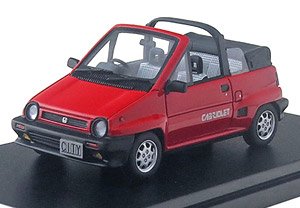 Honda City Cabriolet (1984) Flame Red (Diecast Car)