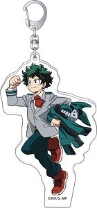 [My Hero Academia] Whole Body Acrylic Key Ring Let`s Start! Midoriya (Anime Toy)