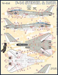 F-14 Stencils & Data (Decal)