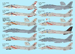 アメリカ海軍 F-14トムキャット カラー&マーキング パート11 `VF-114 アードバークス` (デカール)