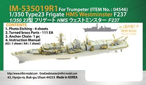 Royal Navy Frigate 23 Type HMS Westminster F237 Detail Up Set (for Trumpeter) (Plastic model)