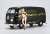 Volkswagen Type2 Delivery Van `Fire Pattern` w/Blond Girls Figure (Model Car) Other picture1
