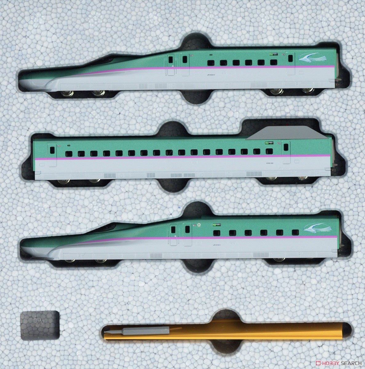 E5系 新幹線 「はやぶさ」 基本セット(3両) (基本・3両セット) (鉄道模型) 商品画像1