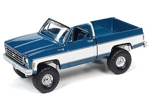 1978 Chevrolet K10 Silverado (Blue / White) (Diecast Car)