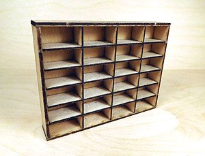 Shelving Unit with 24 Compartments (Plastic model)