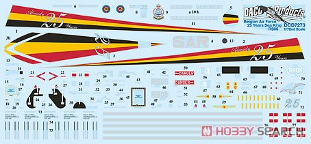 Belgian Air Force 25 Years Sea King (Decal) Item picture1