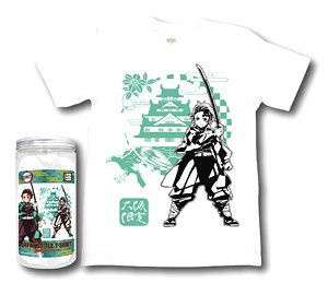 鬼滅の刃 日本限定ボトルTシャツ 大阪 白 L (キャラクターグッズ)