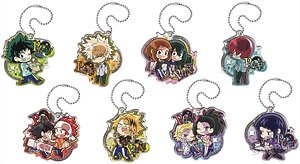 Pita! Deformed My Hero Academia OP Acrylic Key Ring (Set of 8) (Anime Toy)