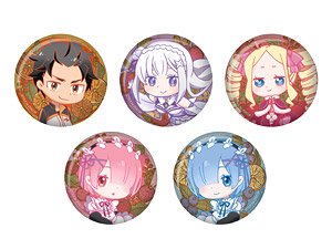 Re: Life in a Different World from Zero Tojicolle Can Badge Vol.2 (Set of 5) (Anime Toy)