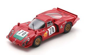 Alfa Romeo 33/2 No.70 Vainqueur Ronde Cevenole 1969 Ignacio Giunti (ミニカー)