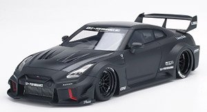 LB-Silhouette Works GT Nissan 35GT-RR Matte Black (Diecast Car)