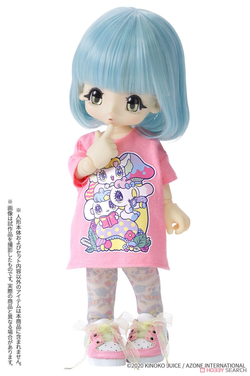 Kinoko Planet x Peropero Sparkles [Big T-shirt One-piece] (Pink) (Fashion Doll) Other picture1