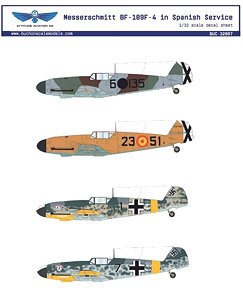 Messerschmitt Bf109F 4 in Spanish Service (Plastic model)