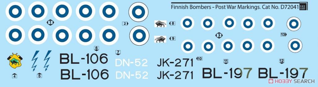 フィンランド空軍爆撃機 「大戦後」 (デカール) 商品画像1