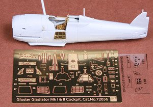Gloster Gladiator Mk.I/Mk.II Cockpit Set (for Airfix) (Plastic model)