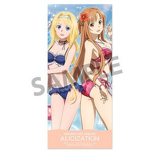 Sword Art Online Alicization: War of Underworld Microfiber Sports Towel Asuna & Alice Swimwear Ver. (Anime Toy)