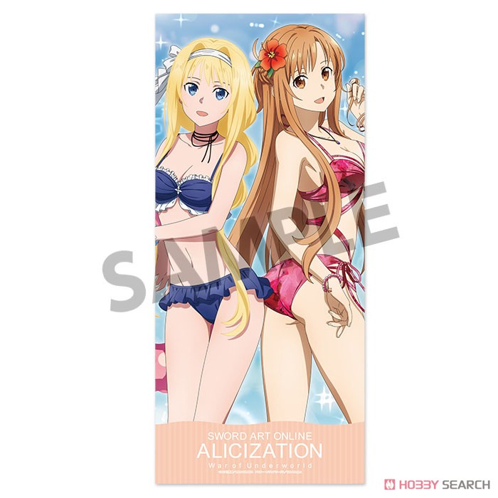Sword Art Online Alicization: War of Underworld Microfiber Sports Towel Asuna & Alice Swimwear Ver. (Anime Toy) Item picture1