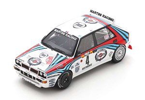 Lancia Delta HF Integrale No.4 Winner Monte Carlo Rally 1992 Didier Auriol Bernard Occelli (ミニカー)