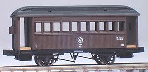 日車型客車 (セミオープンデッキ) ペーパーキット (組み立てキット) (鉄道模型)