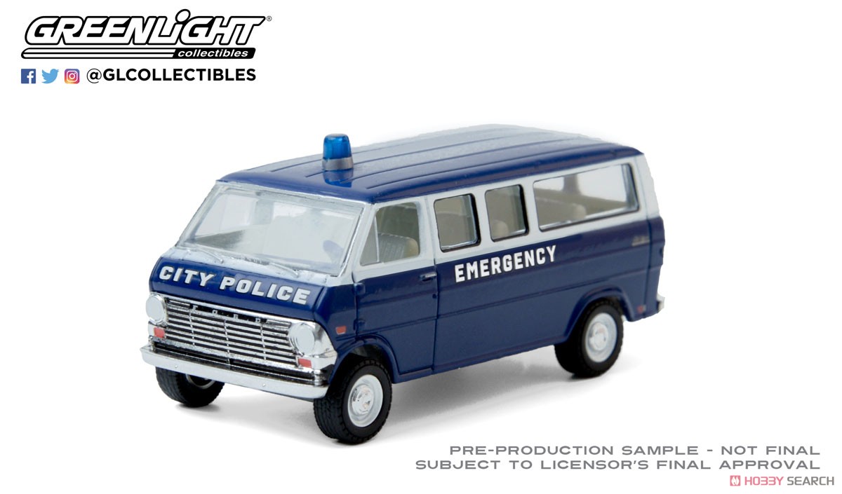 1969 Ford Club Wagon - City Police Emergency (ミニカー) 商品画像1