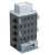 Painted Business Building (Black Gray) Standard 5-story (Unassembled Kit) (Model Train) Item picture1