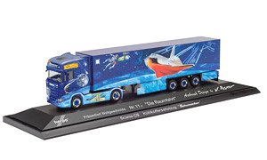 (HO) スカニア CS 20 HD冷蔵ボックスセミトレーラー Herpa World History 11.3 (鉄道模型)