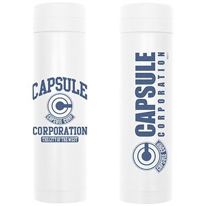 Dragon Ball Z Capsule Corporation Thermobottle White (Anime Toy)
