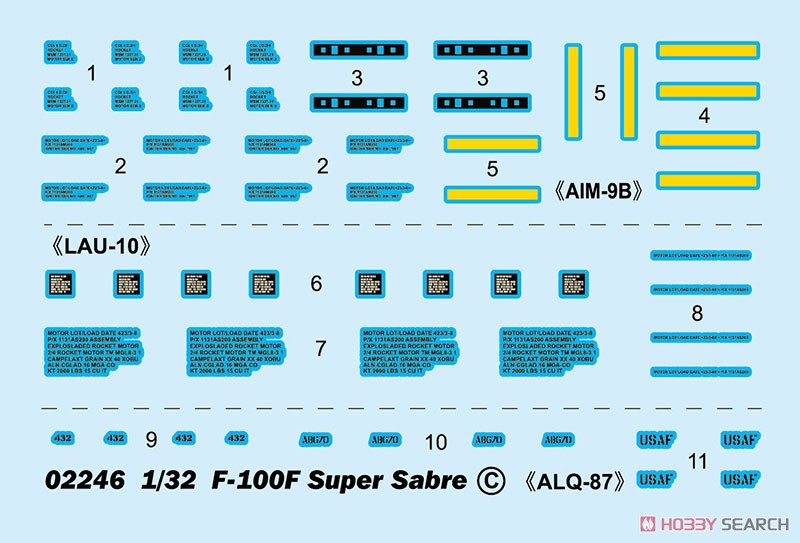 F-100F スーパーセイバー (プラモデル) その他の画像4