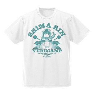 Yurucamp Rin Shima Dry T-shirts White M (Anime Toy)