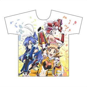 [戦姫絶唱シンフォギアXV] フルグラフィックTシャツ (響＆翼＆クリス) XLサイズ (キャラクターグッズ)