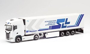 (HO) スカニア CS 20 HD冷蔵ボックストレーラー SLL/Schumacher Logistik Luxemburg (鉄道模型)